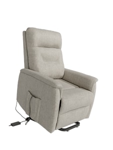 Butaca DIANA Relax + power lift eléctrico tapizado Perla 13