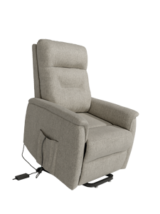 Butaca DIANA Relax + power lift eléctrico tapizado Perla 13