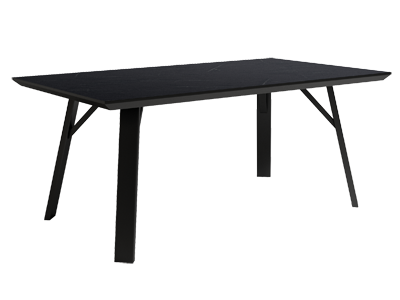 Mesa de comedor Baltic negro Marquina