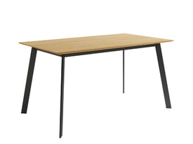Mesa de comedor Pérsico roble y negro