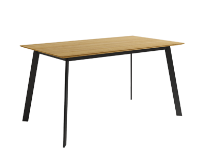 Mesa de comedor Pérsico roble y negro