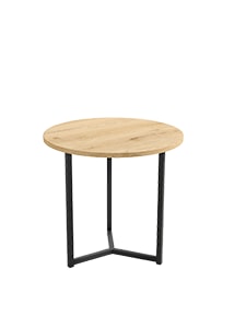 Mesa de centro Pacífico Ø50 roble y negro