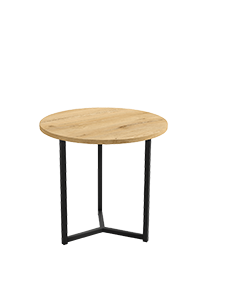 Mesa de centro Pacífico Ø50 roble y negro
