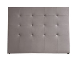 CABECERO MATRIMONIO 160CM MOD.LIAM TAP.PU GRIS miniatura 2
