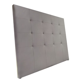 CABECERO MATRIMONIO 160CM MOD.LIAM TAP.PU GRIS miniatura 3