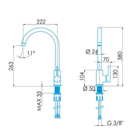 Grifo Niagara Cromo Electro miniatura 3