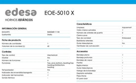 HORNO EOE-5010 X ELECTRO. STOCK miniatura 6