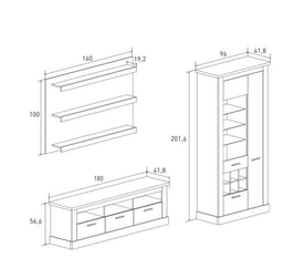 Composicion Apilable 276cm. Chellen Ambiente 2 Cañon miniatura 4