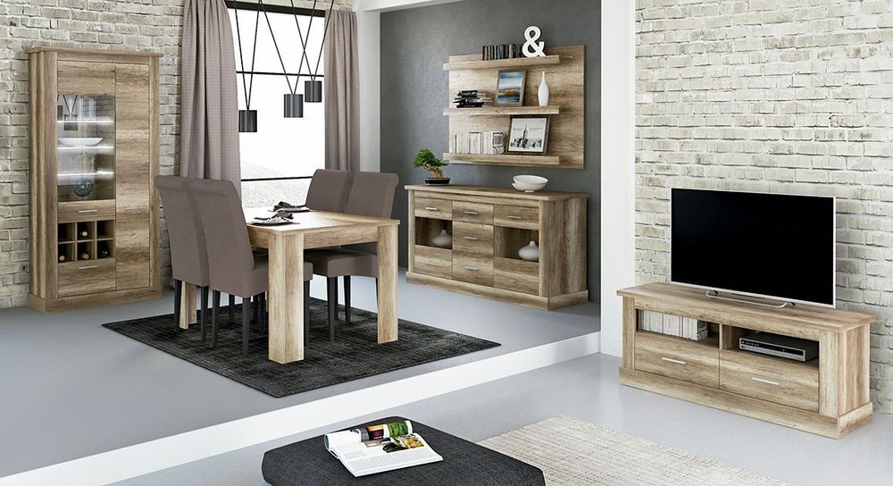 SALON COMPLETO S/SILLAS MOD.CHELLEN AMBIENTE 8A CAÑON