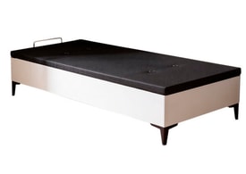 CANAPE 90X190 T/3D NEGRA RUMBERA MOD.RUMBERO BLANCO miniatura 2