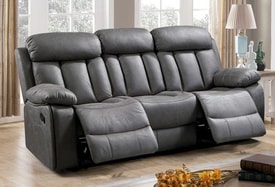 SOFA 3P RELAX TAP.JADE MOD.MADRID MARENGO miniatura 2