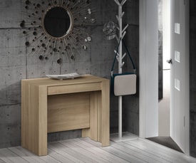FUNZIONALE CONSOLA comedor 90x50-237 EXTENSIBLE miniatura 10