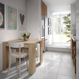 FUNZIONALE CONSOLA comedor 90x50-237 EXTENSIBLE miniatura 4