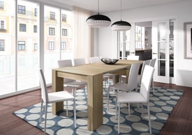 FUNZIONALE CONSOLA comedor 90x50-237 EXTENSIBLE miniatura 5