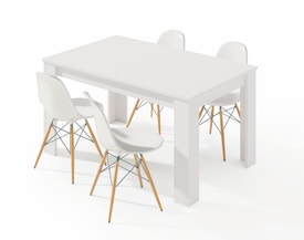 PRACTICO Mesa de comedor 90x140-190 EXTENSIBLE miniatura 2