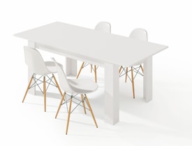 PRACTICO Mesa de comedor 90x140-190 EXTENSIBLE miniatura 3