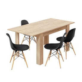 PRACTICO Mesa de comedor 90x140-190 EXTENSIBLE miniatura 1
