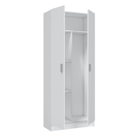 Armario Escobero 2 Puertas Blanco miniatura 1