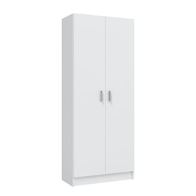 Armario Escobero 2 Puertas Blanco miniatura 3