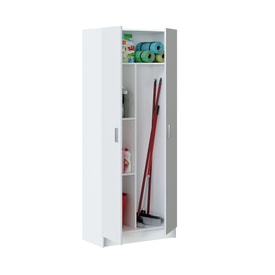 Armario Escobero 2 Puertas Blanco miniatura 7
