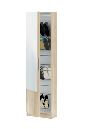 GUSTO Zapatero 1puerta + espejo (6 alturas-12varillas) miniatura 3
