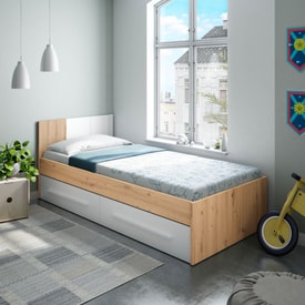 Cama juvenil NOA con cabezal y 2 cajones miniatura 3