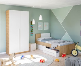 Cama juvenil NOA con cabezal y 2 cajones miniatura 5