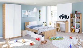 Cama juvenil NOA con cabezal y 2 cajones miniatura 6