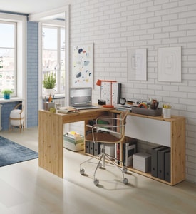 DUO Mesa escritorio-estanteria miniatura 3