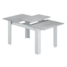Mesa de comedor extensible Cemento y Blanco Artik miniatura 5