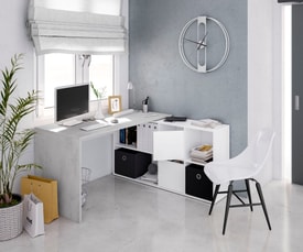 OFFICE Mesa escritorio con buc miniatura 5