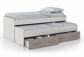 ARES PLUS Cama doble + 2 cajones con somier