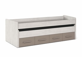 ARES PLUS Cama doble + 2 cajones con somier miniatura 3