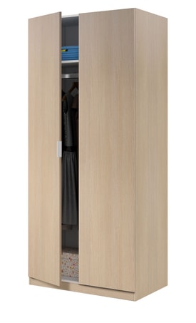 Armario 2 puertas Low Cost Roble miniatura 2