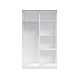 Armario 2 puertas correderas Noon Plus Blanco Artik y Cemento miniatura 2