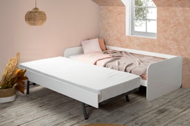 CAMA NIDO REDONA 90CM BLANCO C/SMA miniatura 2