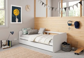 CAMA NIDO REDONA 90CM BLANCO C/SMA miniatura 3