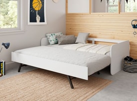 CAMA NIDO REDONA 90CM BLANCO C/SMA miniatura 4