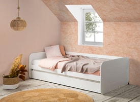 CAMA NIDO REDONA 90CM BLANCO C/SMA miniatura 5