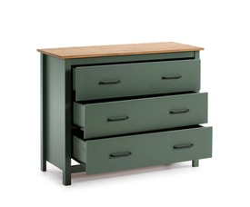 COMODA MIRANDA 3C VERDE 5615/CERA miniatura 6