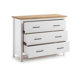 COMODA MIRANDA 3C BLANCO/CERA miniatura 6
