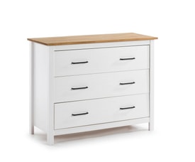 COMODA MIRANDA 3C BLANCO/CERA miniatura 7