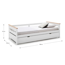 CAMA NIDO ELISA-3 90CM BLANCO/CERA BLANCA C/SMA miniatura 11