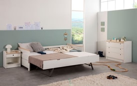 CAMA NIDO ELISA-3 90CM BLANCO/CERA BLANCA C/SMA miniatura 2