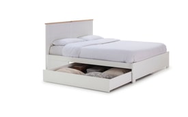CAMA 135/140 GABI C/CAJON BLANCO/CERA BLANCA C/SM miniatura 11