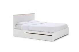 CAMA 135/140 GABI C/CAJON BLANCO/CERA BLANCA C/SM miniatura 12
