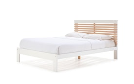 CAMA VECTRA 140X190 BLANCO/CERA BLANCA C/SM miniatura 7