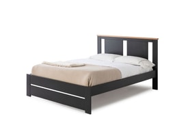 CAMA ENARA 140X190 ANTRACITA/ROBLE C/SM miniatura 5