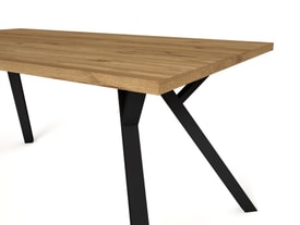 MESA RECT. PAOLA 160X90 NATURAL miniatura 5
