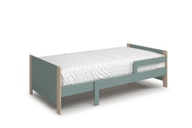 CAMA EVOLUTIVA WILLI 90X140+90X50 VERDE PETROL/CER